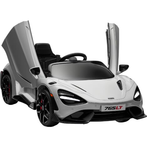 AIYAPLAY McLaren 765LT Licensed 12V Kids Ride on Car w/ MP3 Music, Grey (1/5)