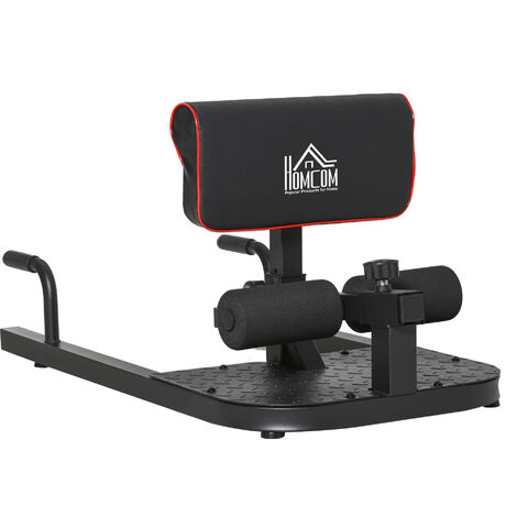 HOMCOM 3 IN 1 Squat Machine Sit Up Push Up Gym Work Out Leg Exercise Black (1/5)