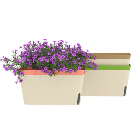 Outsunny 3 Pcs Self Watering Plant Pots w/ Visual Water Level Window (1/5)