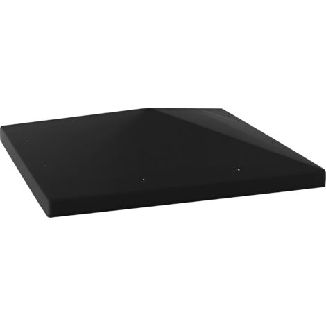 Outsunny 3 x 3(m) Gazebo Canopy Replacement Cover, UPF30+, Black