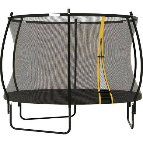 SPORTNOW 8ft Trampoline with Enclosure Net, Spring Cover, Black