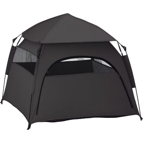 PawHut Foldable Dog Cat Tent with Water-Resistant Oxford Cloth, Carry Bag