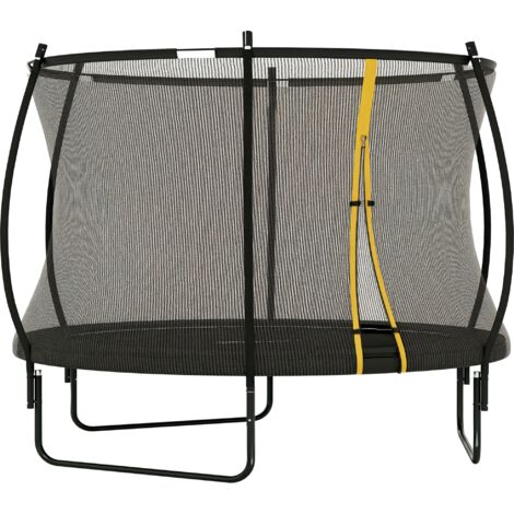 SPORTNOW 10ft Trampoline with Enclosure Net and Spring Cover, Black