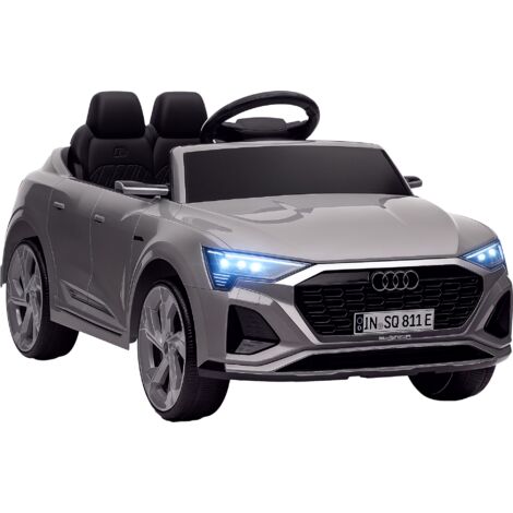 AIYAPLAY Audi Q8 e-tron Sportback Licensed Kids Electric Car w/ Remote - Grey (1/5)