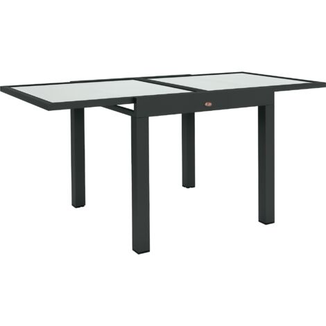 Outsunny Extendable Outdoor Dining Table Patio Table, Clear (1/5)