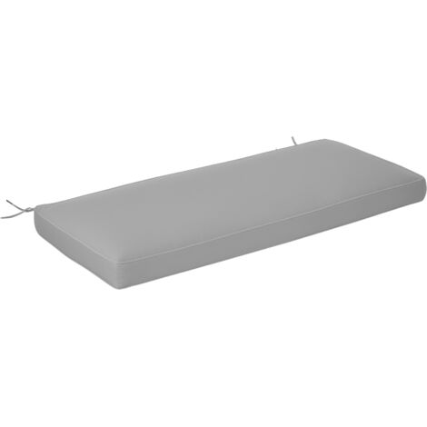 Outsunny Garden Bench Cushion 2 Seater Seat Pad Indoor& Outdoor Use Light Grey