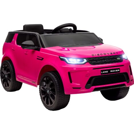 AIYAPLAY Licensed Land Rover, Kids Electric Car w/ Remote, Music, Pink