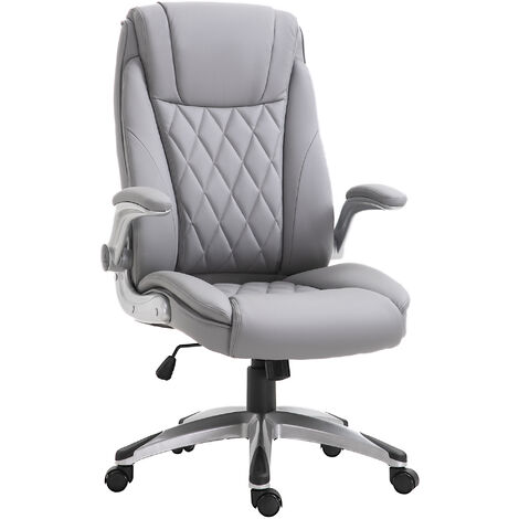 Vinsetto High Back Executive Office Chair Home Swivel Grey