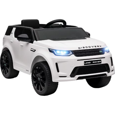 AIYAPLAY Licensed Land Rover, Kids Electric Car w/ Remote, Music, White (1/5)