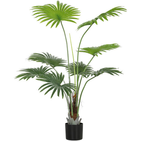 HOMCOM Artificial Plant with PEVA Leaves and Coconut Coir for Home Office (1/5)