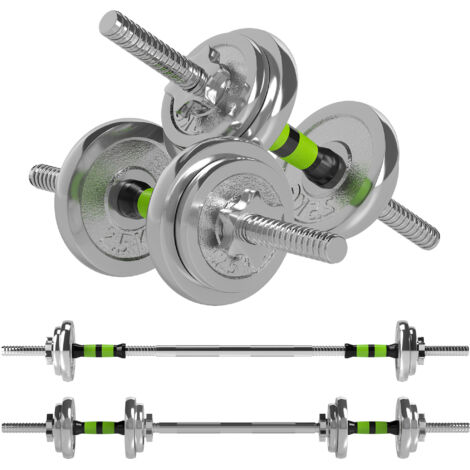 SPORTNOW 20kg 2-in-1 Adjustable Weights Dumbbells Set for Home Gym