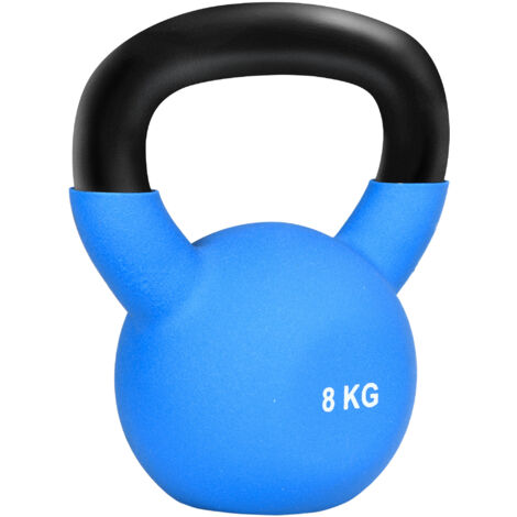 HOMCOM 8KG Kettlebell with Soft Body and Non-Slip Handle, Blue