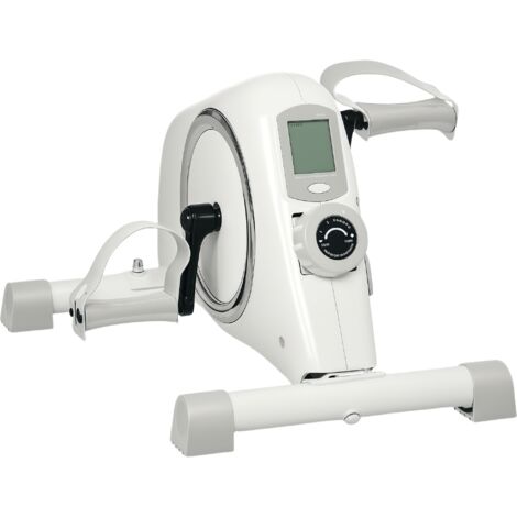 SPORTNOW Pedal Exerciser with Eight-Level Magnetic Resistance, White