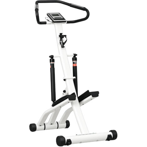 SPORTNOW Stepper Machine with 12-Level Hydraulic Resistance, LCD Monitor