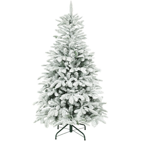 HOMCOM 5 ft Artificial Christmas Tree with 717 Branches, Hinged Xmas Tree (1/5)
