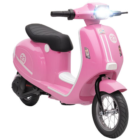 AIYAPLAY 24V Battery Powered Ride on Motorcycle with Manual Throttle, Pink (1/5)