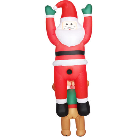 Outsunny Blow Up Hanging Christmas Decoration with Built-in LED Lights (1/5)
