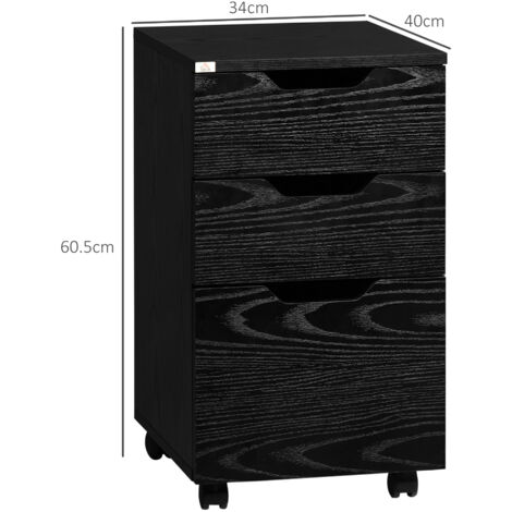 Black wood file cabinet sales