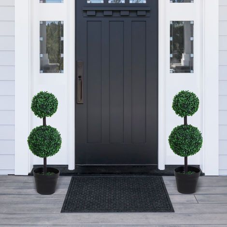 Outsunny 2 PCS Artificial Boxwood Decorative  Plant Leaves 67cm