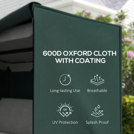 Outsunny Garden Furniture Protector Patio Swing Chair Cover Deep Green