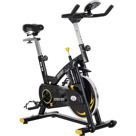 HOMCOM Adjustable Magnetic Resistance Exercise Bike w/ LCD Monitor Home Workout