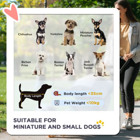PawHut Pet Travel Stroller Cat Dog Pushchair Carrier Three Wheels for Small Dogs Coffee