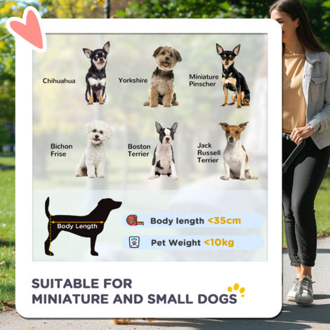 PawHut Pet Stroller for Small Miniature Dogs Foldable Travel Carriage Cup Holder Blue