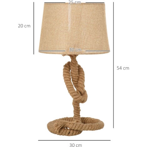 Rope table best sale lamp base