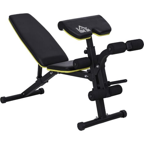 HOMCOM Multi-Functional Sit-Up Dumbbell Weight Bench Adjustable Home Gym