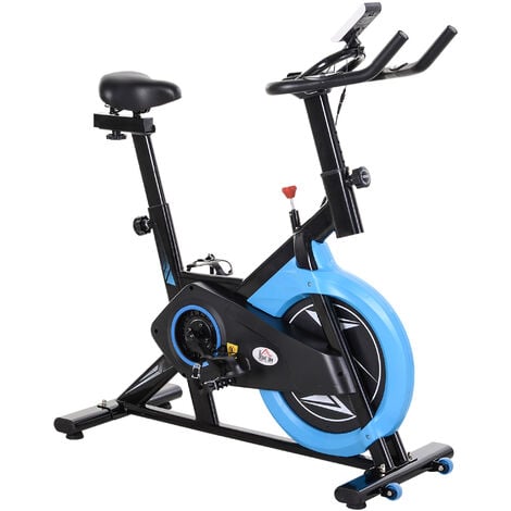 HOMCOM 6kg Flywheel Exercise Bike Belt Drive Indoor Cardio w/ LCD Monitor