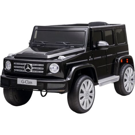 HOMCOM 12V Kids Electric Ride On Car Mercedes Benz G500 Toy for 3-8 Years Black