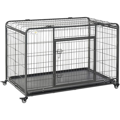 Foxhunter heavy duty dog crate best sale