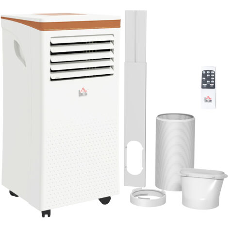 HOMCOM Portable Air Conditioner 4 Modes LED Display Timer Home Office 7000BTU