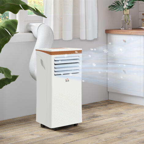 HOMCOM Portable Air Conditioner 4 Modes LED Display Timer Home Office 7000BTU