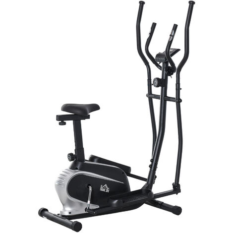 HOMCOM Indoor Training Bike w/ Flywheel & Digital Monitor Home Office Gym