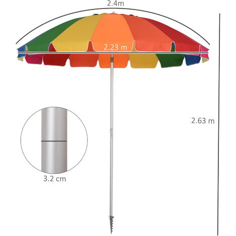 Outsunny 19 Patio Umbrella Base Anchor Weights Bag Weather
