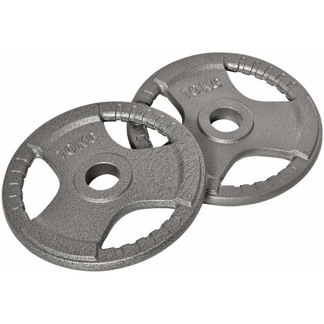 "HOMCOM 2"" Olympic Weight Plates Sets for Strength Training w/ Weight 2 x 10kg"