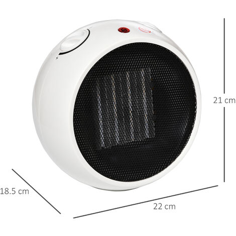 HOMCOM Portable Space Heater for Indoor Use with Oscillation