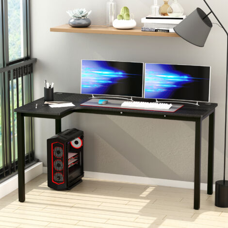 L-Shaped Corner Desk Computer ...