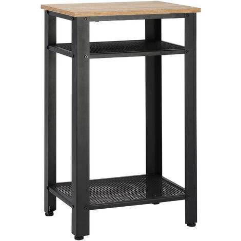 HOMCOM Industrial-Style Two Shelf Side Table Living Lounge Home Furniture