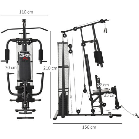 Homcom best sale gym equipment