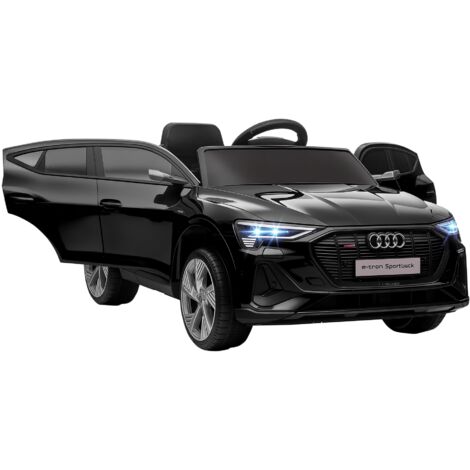 HOMCOM 12V Kids Electric Ride-On Car/ w Remote Control, Lights, Music Black