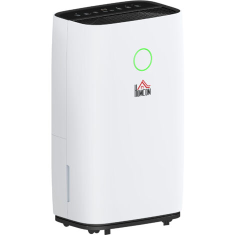 HOMCOM 4L Portable Quiet Dehumidifier Home Laundry, Electric Air De-Humidifier 20L