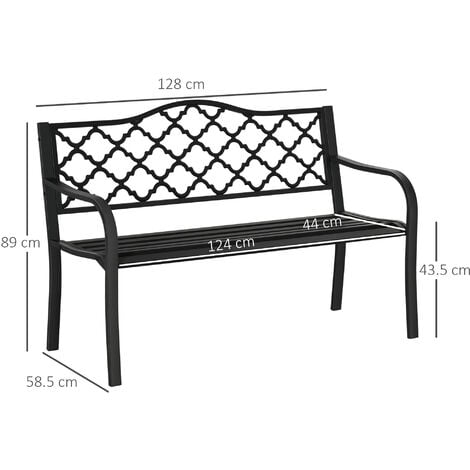 Cast iron store loveseat