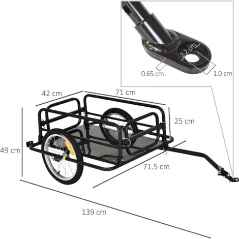 Homcom trailer hot sale