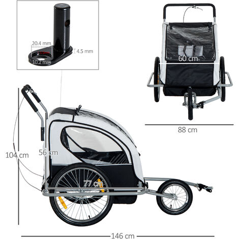 homcom bike trailer review