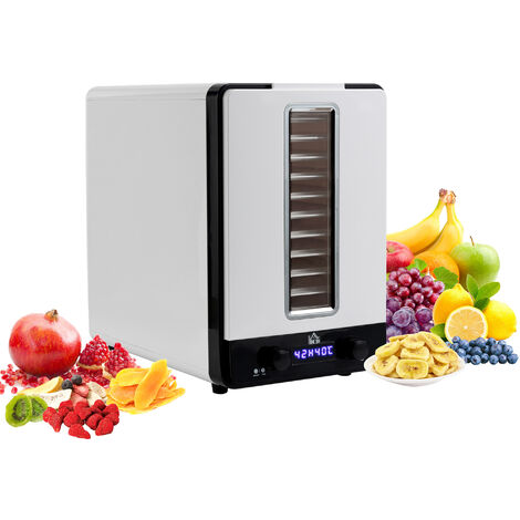 HOMCOM 550W 11 Tier Food Dehydrator for Fruit Meat Vegetable Jerky Pet Treat