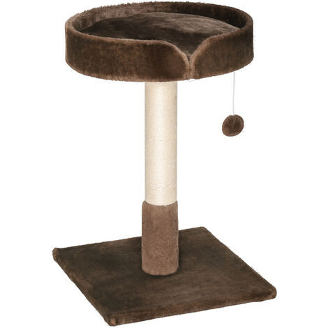 PawHut Small Cat Tree for Indoor Cats W/ Sisal Scratching Post Bed Cushion Toy
