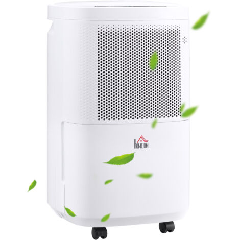 HOMCOM 10L/Day 2.2L WiFi Smart Dehumidifier, Portable Quiet Air Dehumidifier