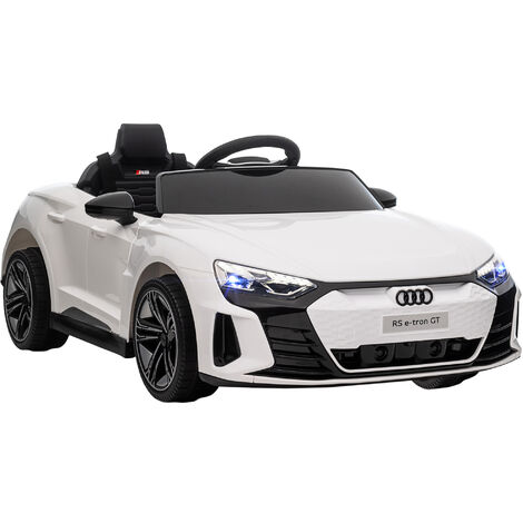 HOMCOM Audi RS e-tron GT Licensed Kids Electric Ride On Car 12V for 3-5 years White